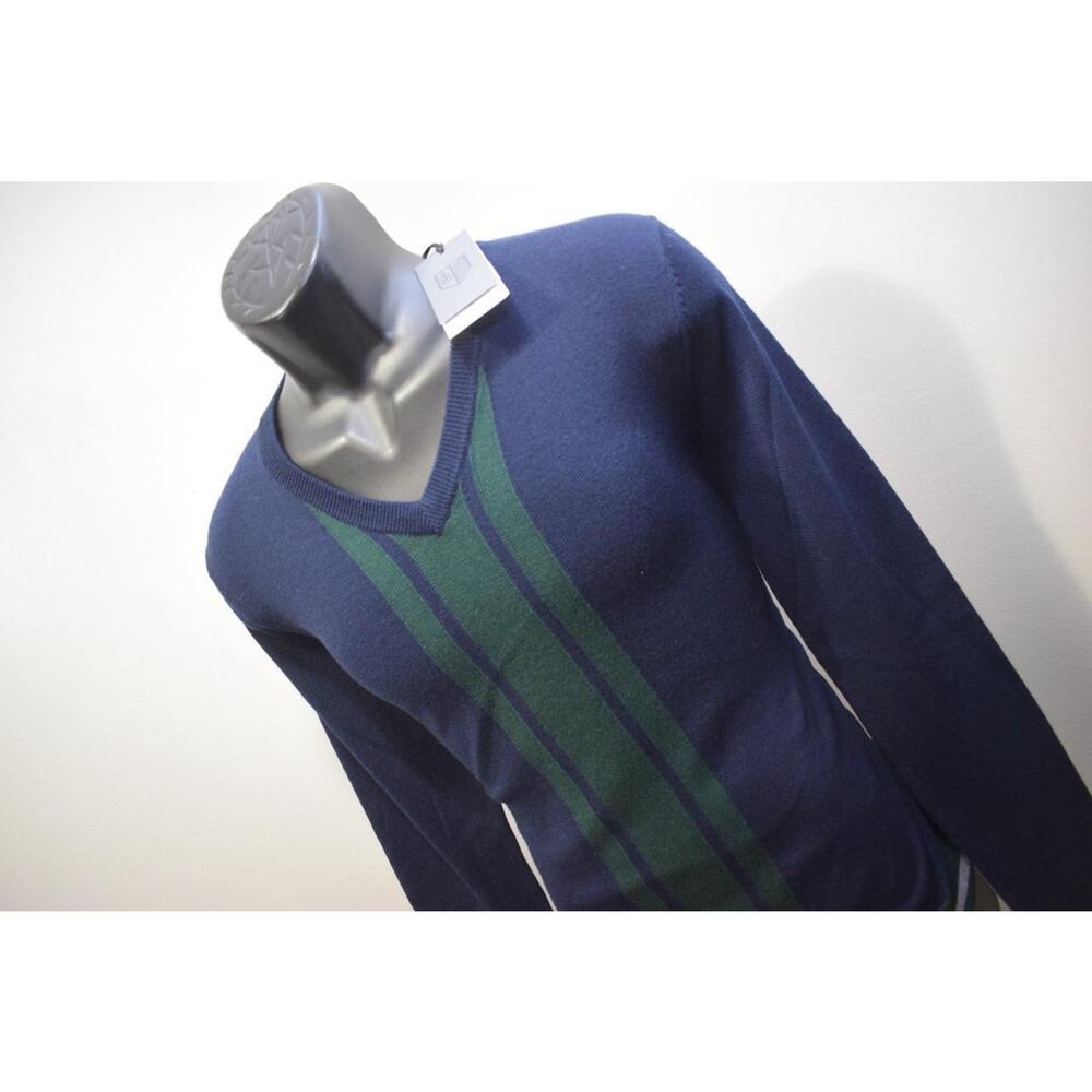 40077 New Bobby Jones Rule 18 Wool Silk V Neck Pullover Sweater‎ Medium $195